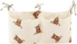 Crib-side hanging storage organizer
