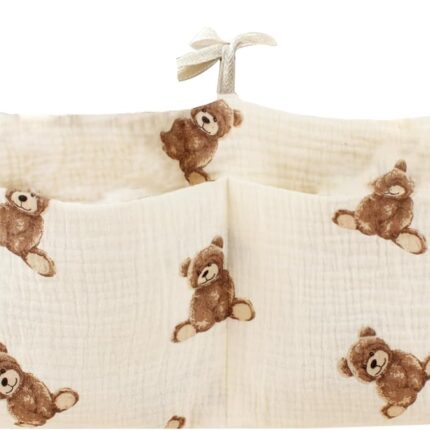 Crib-side hanging storage organizer