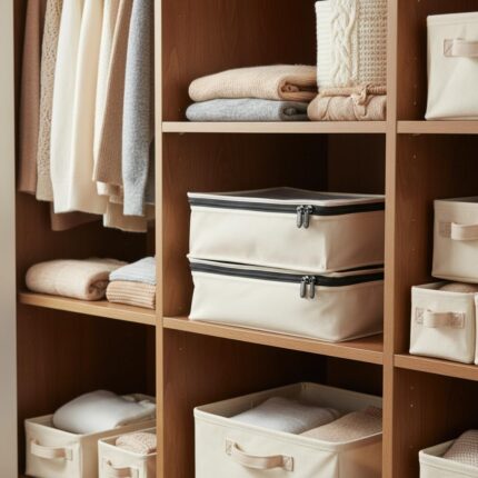 Canvas sweater storage bag
