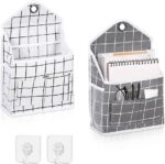 2-Piece Wall-Mounted Storage Bag Set