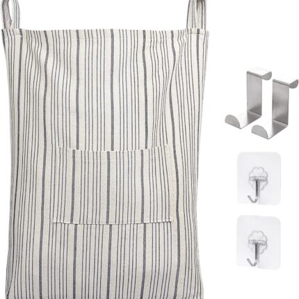 Farmhouse-Style Hanging Laundry Hamper