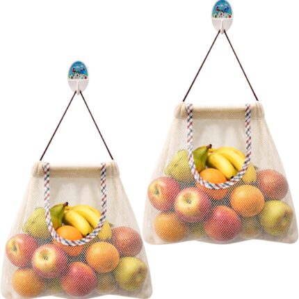 Durable Reusable Hanging Mesh Storage Bag