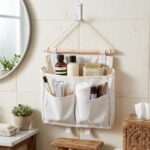Canvas Hanging Storage Bag with Pockets - Image 2